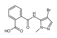 2-[(4-bromo-2-methylpyrazol-3-yl)carbamoyl]benzoic acid Structure