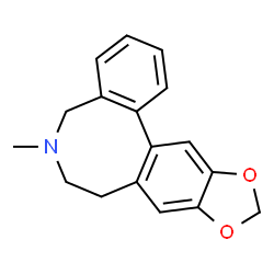6-Methyl-10,11-methylenedioxy-5,6,7,8-tetrahydrodibenz[c,e]azocine Structure