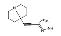 8-[2-(1H-pyrazol-5-yl)ethynyl]-1,2,3,5,6,7-hexahydropyrrolizine Structure