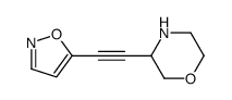 3-[2-(1,2-oxazol-5-yl)ethynyl]morpholine结构式