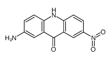 2-amino-7-nitro-10H-acridin-9-one结构式