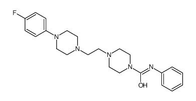 ((p-Fluorophenyl)-4 piperazinyl-1)-1 ((phenylcarbamoyl)-4 piperazinyl- 1)-2 ethane [French] Structure