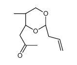 1-[(2S,4R,5R)-5-methyl-2-prop-2-enyl-1,3-dioxan-4-yl]propan-2-one Structure