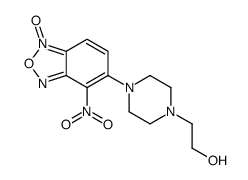 2-[4-(4-nitro-1-oxido-2,1,3-benzoxadiazol-1-ium-5-yl)piperazin-1-yl]ethanol Structure