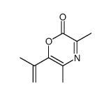 2H-1,4-Oxazin-2-one,3,5-dimethyl-6-(1-methylethenyl)-(9CI) Structure