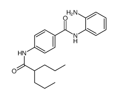 N-(2-aminophenyl)-4-(2-propylpentanoylamino)benzamide结构式
