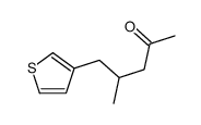 4-methyl-5-thiophen-3-ylpentan-2-one结构式