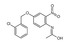 N-[4-[(2-chlorophenyl)methoxy]-2-nitrophenyl]acetamide Structure