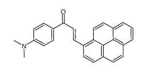 1-[4-(dimethylamino)phenyl]-3-pyren-1-ylprop-2-en-1-one结构式