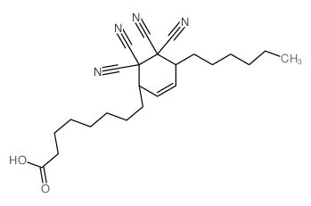 8-(5,5,6,6-tetracyano-4-hexyl-1-cyclohex-2-enyl)octanoic acid picture