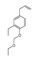 Benzene, 1-(ethoxymethoxy)-2-ethyl-4-(2-propenyl)- (9CI) Structure