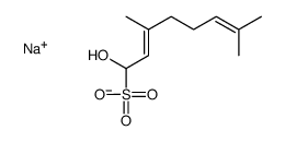 1-Hydroxy-3,7-dimethyl-2,6-octadiene-1-sulfonic acid sodium salt structure