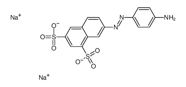 disodium 7-[(4-aminophenyl)azo]naphthalene-1,3-disulphonate Structure