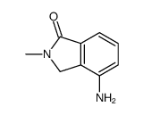 4-氨基-2-甲基-2,3-二氢-1H-异吲哚-1-酮结构式
