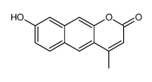 8-hydroxy-4-methylbenzo[g]chromen-2-one Structure