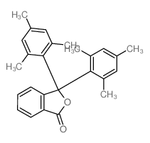 3,3-bis(2,4,6-trimethylphenyl)isobenzofuran-1-one structure