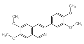 Isoquinoline,3-(3,4-dimethoxyphenyl)-6,7-dimethoxy- picture