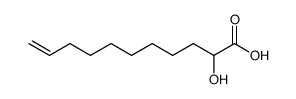 2-hydroxy-10-undecenoic acid Structure