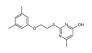 2-[2-(3,5-dimethylphenoxy)ethylsulfanyl]-6-methyl-1H-pyrimidin-4-one结构式