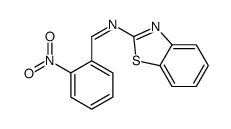 N-(1,3-benzothiazol-2-yl)-1-(2-nitrophenyl)methanimine结构式