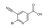 6-Bromo-5-cyanonicotinic acid Structure