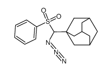 α-Azido-1-adamantylmethyl phenyl sulfone Structure