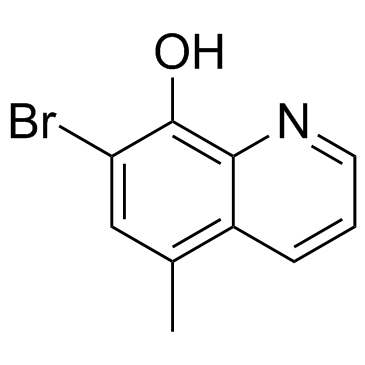 7-溴-5-甲基喹啉-8-醇结构式