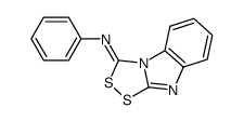 3-phenylimino-3H-benzimidazo[2,1-c][1,2,4]-dithiazole结构式