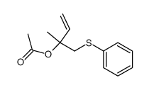 2-methyl-1-(phenylthio)but-3-en-2-yl acetate Structure