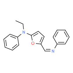 2-Furanamine,N-ethyl-N-phenyl-5-[(phenylimino)methyl]- picture