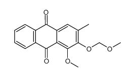 1-methoxy-2-methoxymethoxy-3-methylanthraquinone结构式