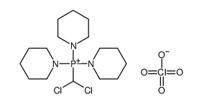 Phosphonium, (dichloromethyl)tripiperidino-, perchlorate结构式