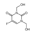 5-fluoro-1,3-bis(hydroxymethyl)pyrimidine-2,4-dione结构式