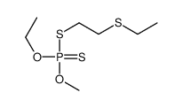 Dithiophosphoric acid O-ethyl O-methyl S-(2-ethylthioethyl) ester Structure