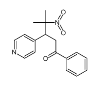 4-methyl-4-nitro-1-phenyl-3-pyridin-4-ylpentan-1-one结构式