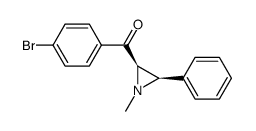 (4-bromophenyl)((2R,3R)-1-methyl-3-phenylaziridin-2-yl)methanone结构式