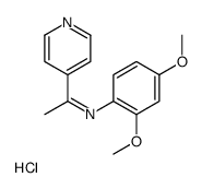 2,4-Dimethoxy-N-(1-(4-pyridinyl)ethylene)benzenamine monohydrochloride structure