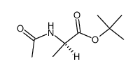 (R)-2-Acetylamino-propionic acid tert-butyl ester结构式