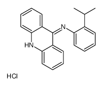 acridin-9-yl-(2-propan-2-ylphenyl)azanium,chloride Structure