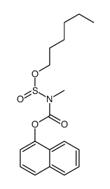 naphthalen-1-yl N-hexoxysulfinyl-N-methylcarbamate结构式