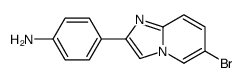 4-(6-bromoimidazo[1,2-a]pyridin-2-yl)aniline Structure