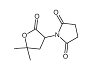 N-(5,5-Dimethyl-2-oxotetrahydro-3-furyl)succinimide结构式