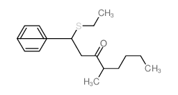 3-Octanone,1-(ethylthio)-4-methyl-1-phenyl-结构式