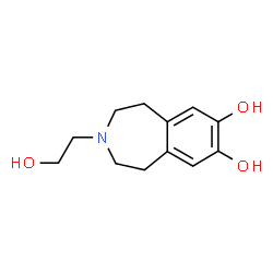 1H-3-Benzazepine-7,8-diol, 3-(2-hydroxyethyl)-2,3,4,5-tetrahydro- (9CI) Structure