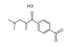 2-((dimethylamino)methyl)-1-(4-nitrophenyl)prop-2-en-1-one hydrochloride Structure