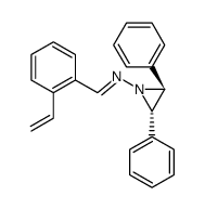 o-(trans-2,3-diphenylaziridin-1-yliminomethyl)styrene结构式