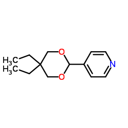 Pyridine, 4-(5,5-diethyl-1,3-dioxan-2-yl)- (9CI) structure