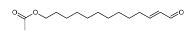 (E)-13-oxotridec-11-en-1-yl acetate结构式