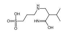 3-[(2-carbamoyl-3-methylbutyl)amino]propane-1-sulfonic acid Structure