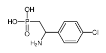 [2-amino-2-(4-chlorophenyl)ethyl]phosphonic acid结构式